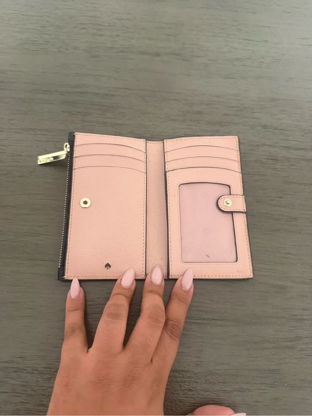 kate spade Black Small Zip Card Holder